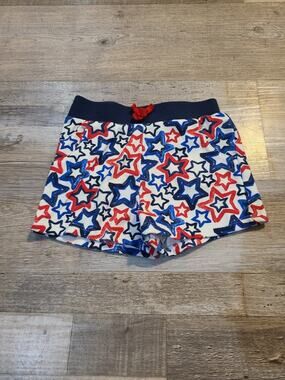 Celebrate patriotic 4t girls star printed red white and blue shorts